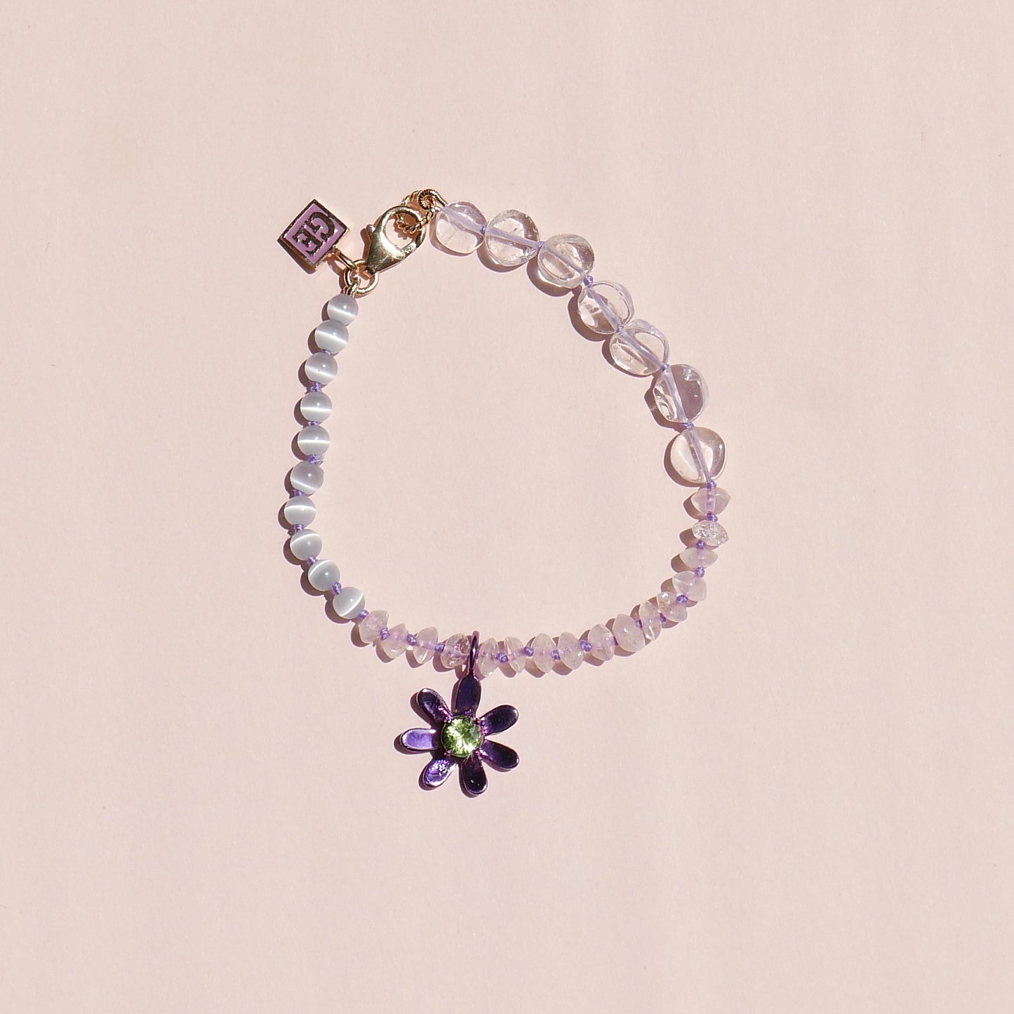 Purple Daisy Bracelet