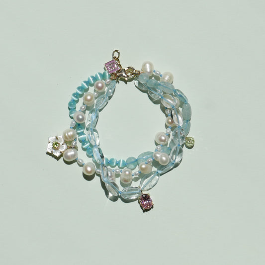 Blue Triple Bracelet