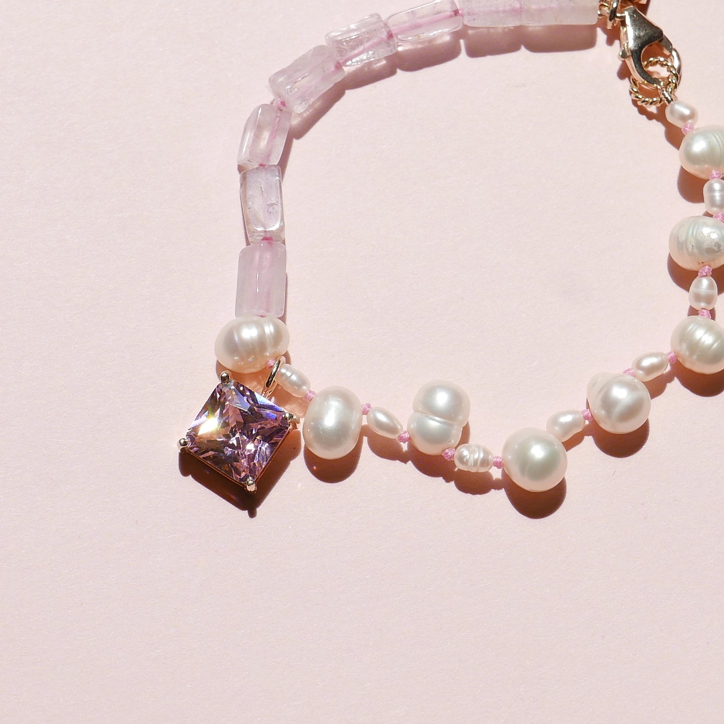 Pink Pearl Bracelet