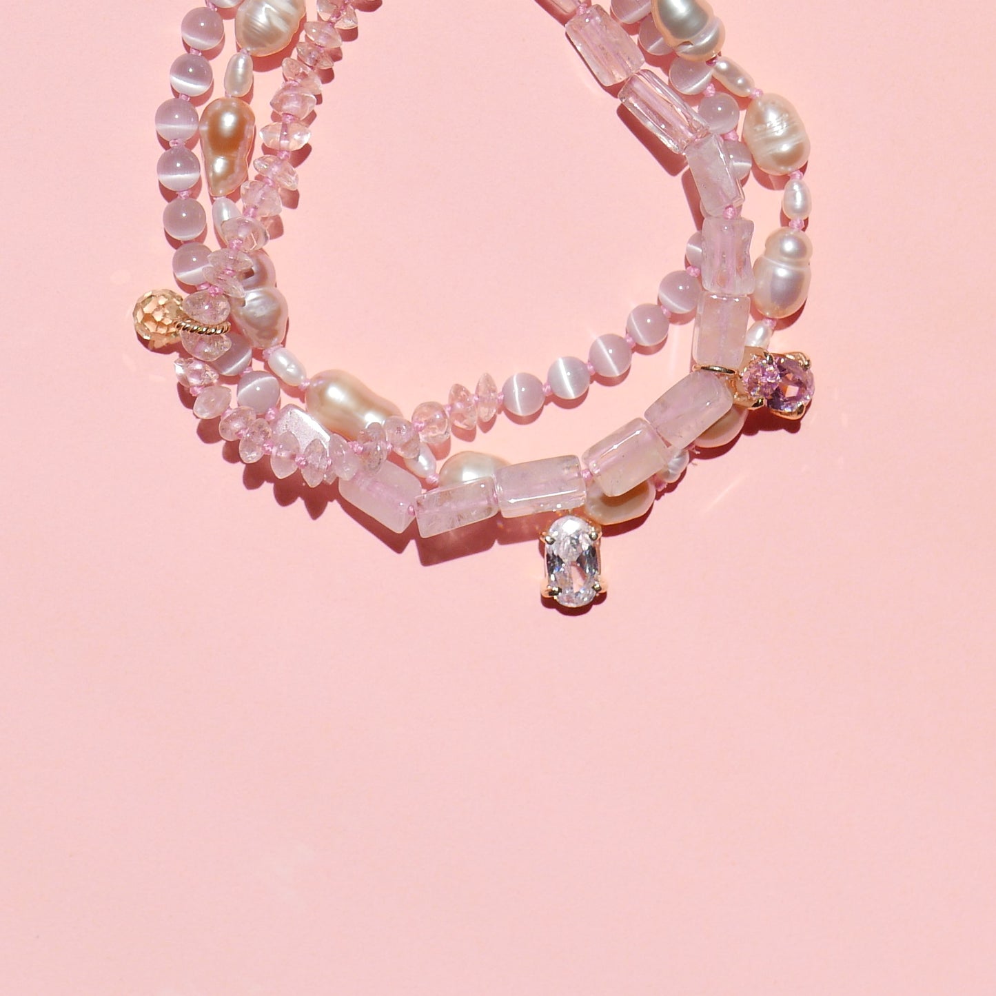 Light Pink Triple Bracelet