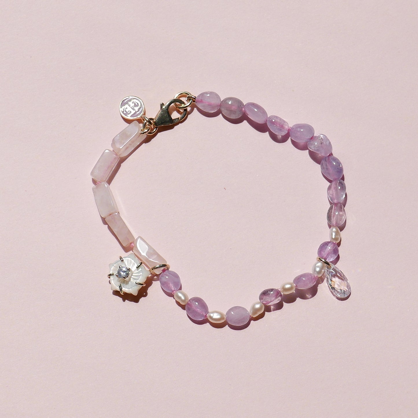 Purple Floral Bracelet