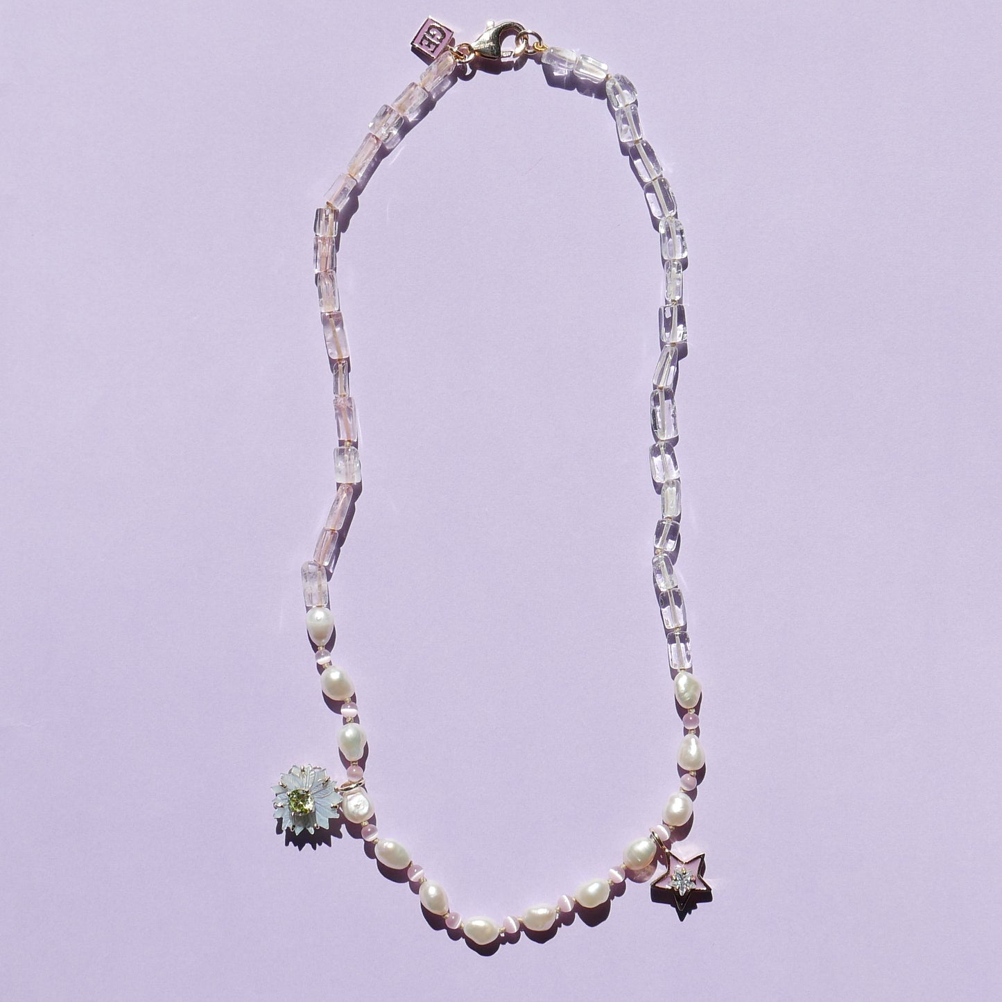 Light Tone Floral Necklace