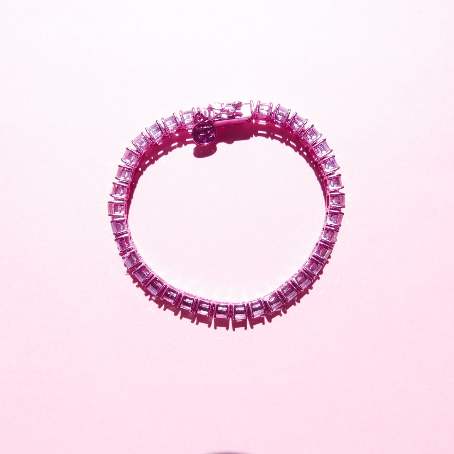 Pink Tennis Bracelet