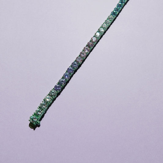 Green Tennis Bracelet