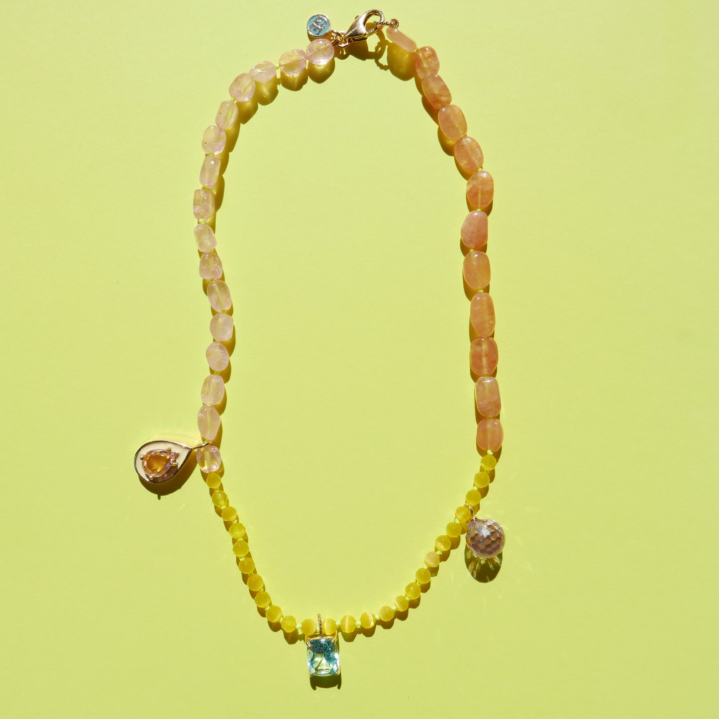 Summer Tone Enamel Necklace