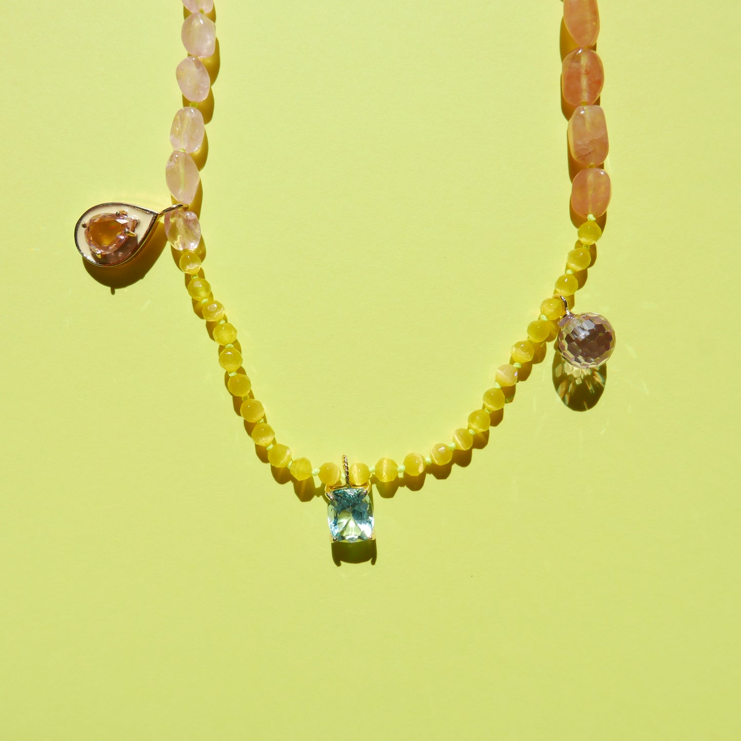 Summer Tone Enamel Necklace