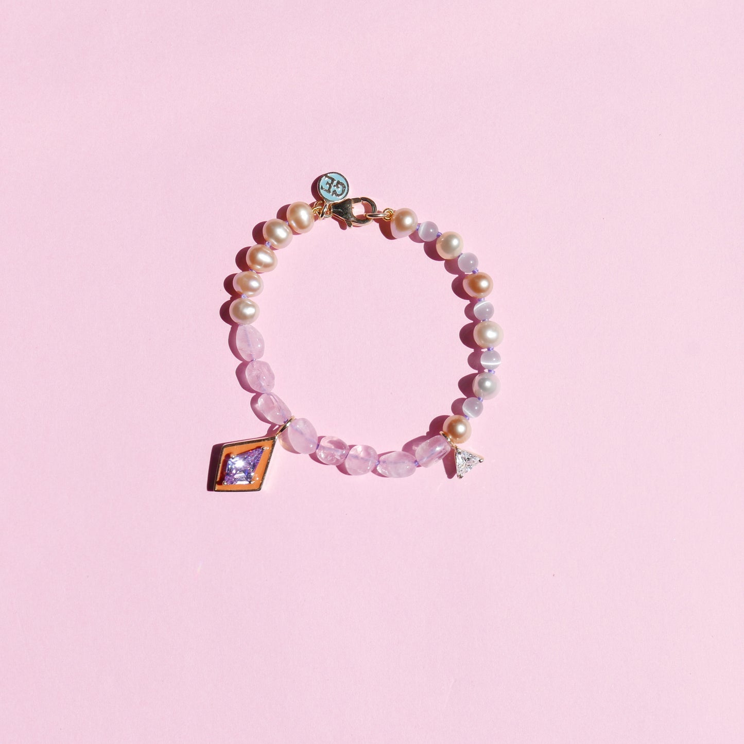 Enamel Pearl Bracelet