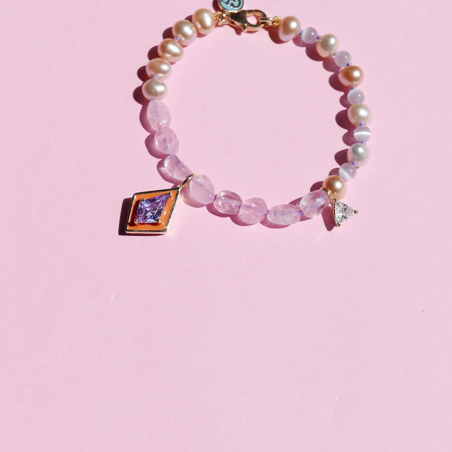 Enamel Pearl Bracelet