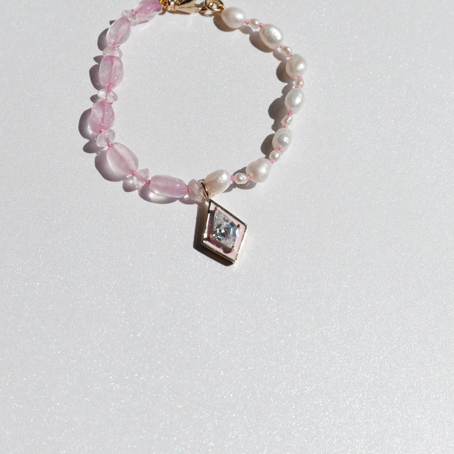 Light Pink Enamel Bracelet