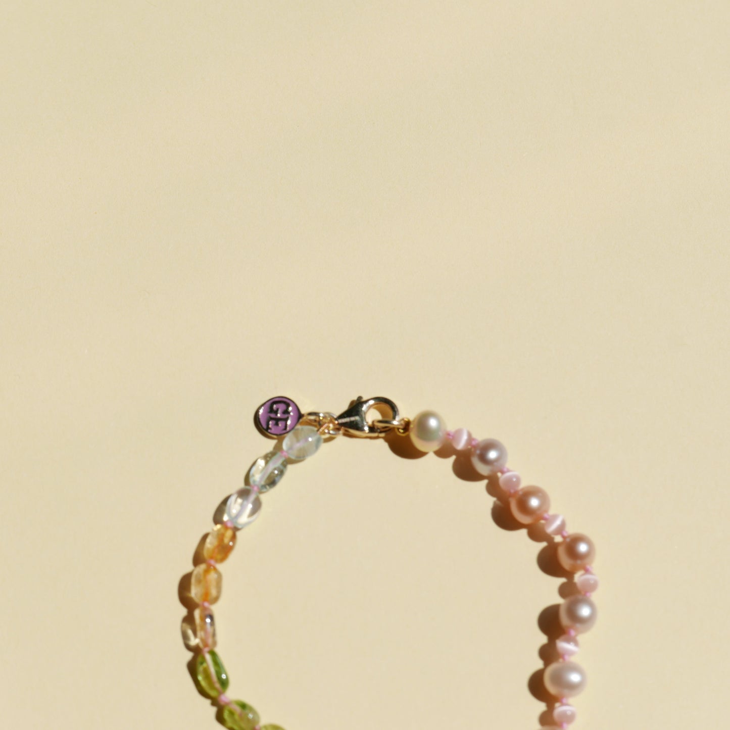 Orange Enamel Rainbow Bracelet