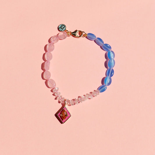 Pink Enamel Bracelet