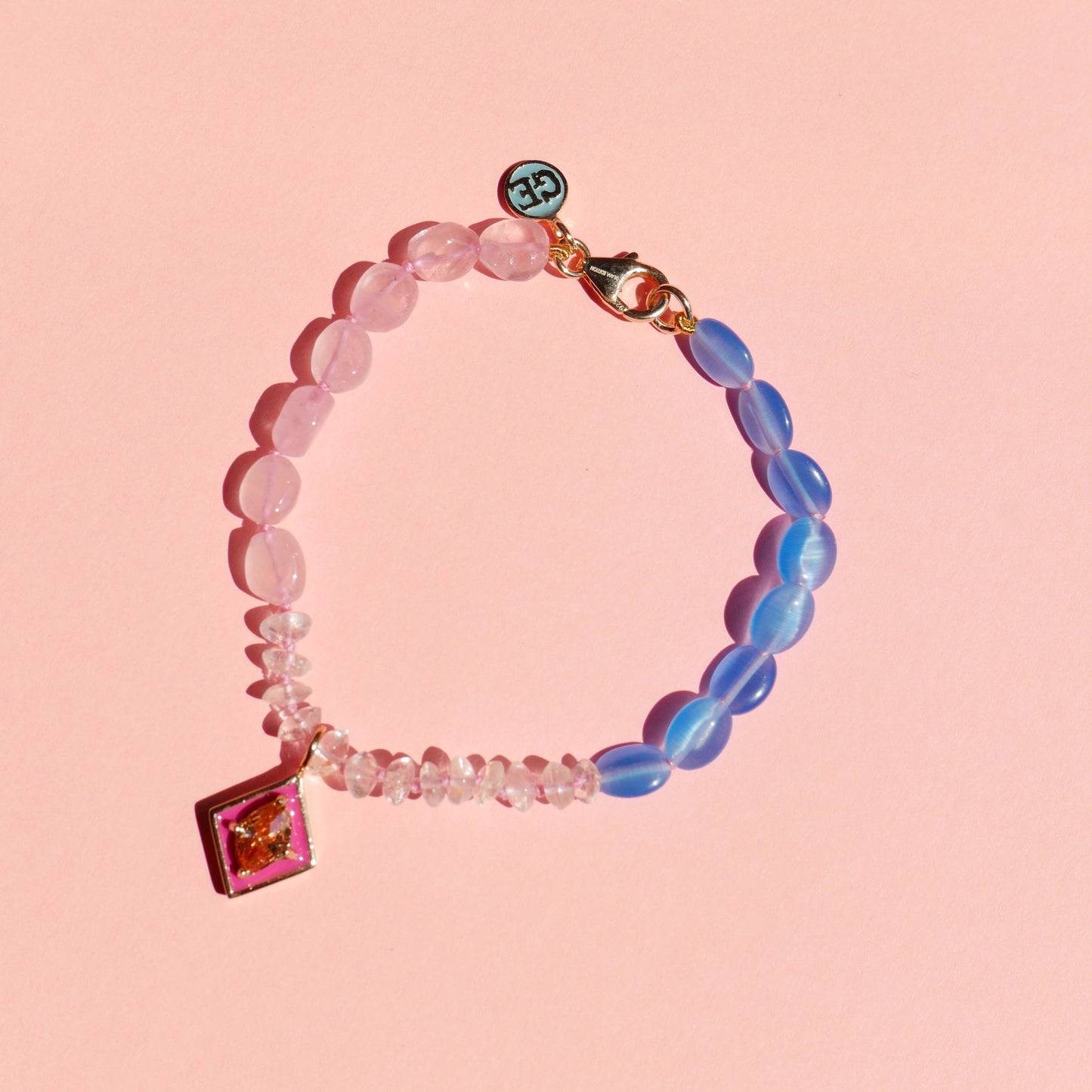 Pink Enamel Bracelet