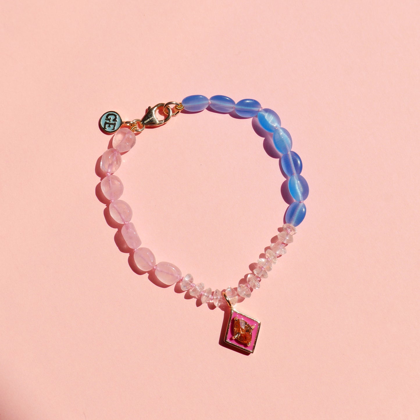 Pink Enamel Bracelet