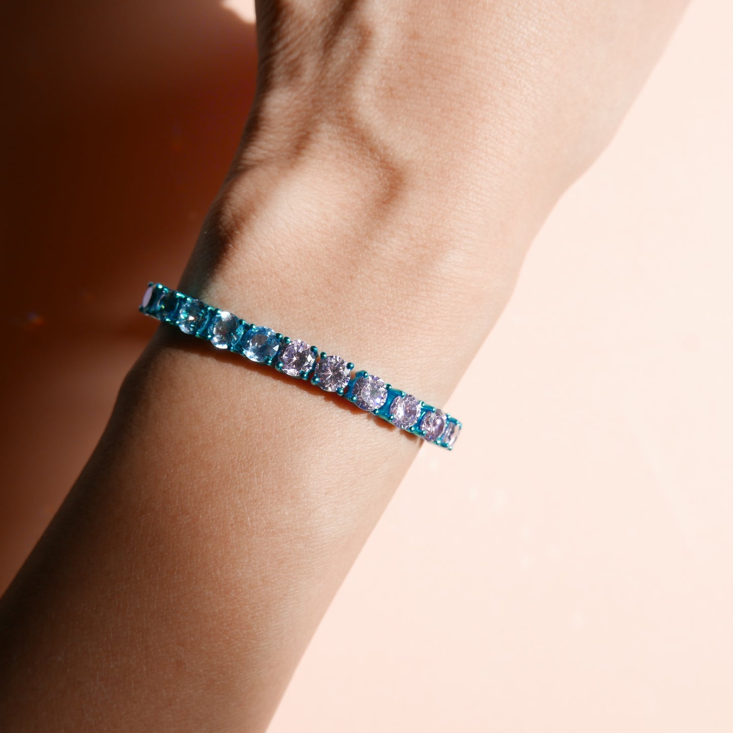 Blue Tennis Bracelet