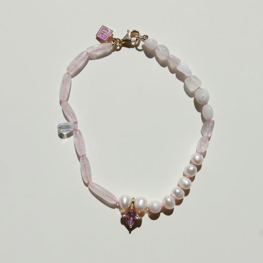 White & Pink Anklet