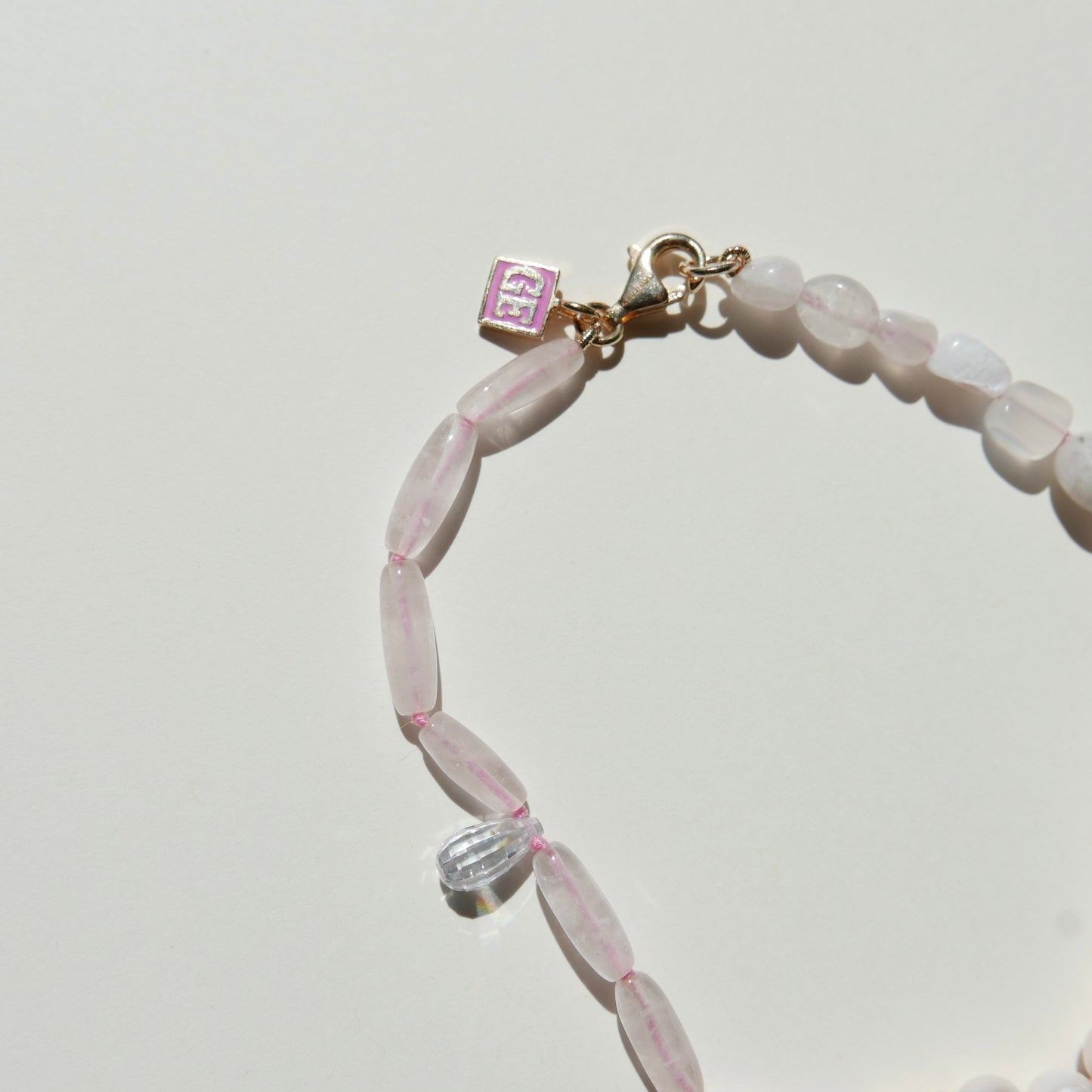 White & Pink Anklet
