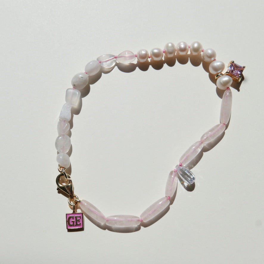 White & Pink Anklet
