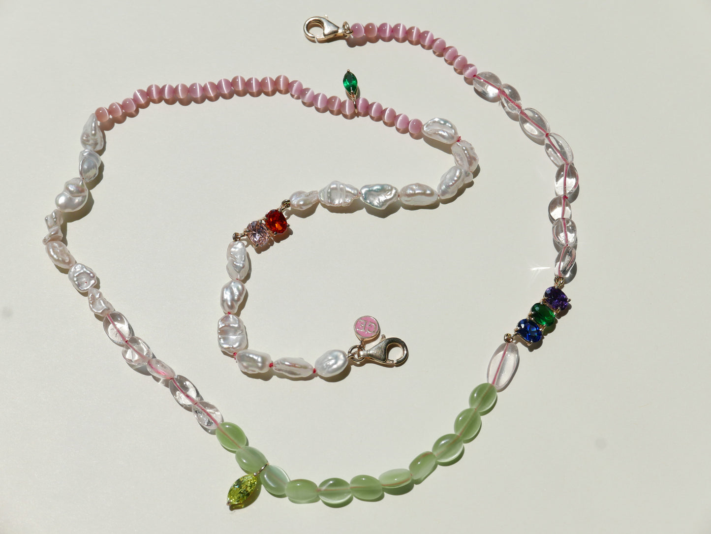 Pink & Green 3-in-1 Mask Chain