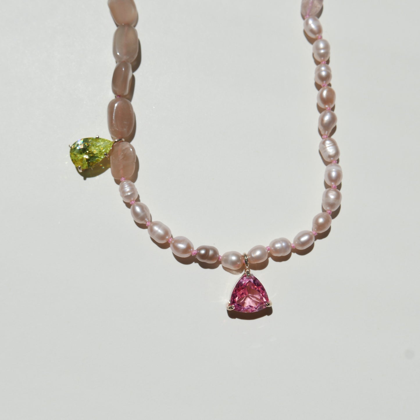 Pink Pendant Necklace 2