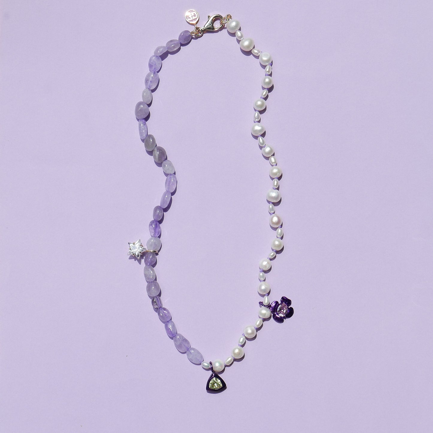 Purple Pearl Pendant Necklace