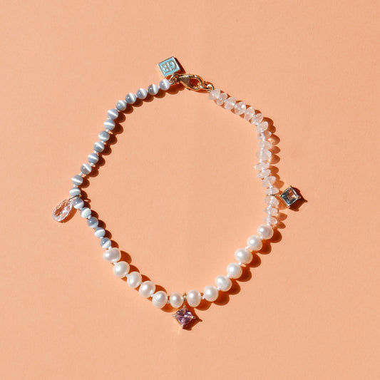 Light Tone Pearl Anklet