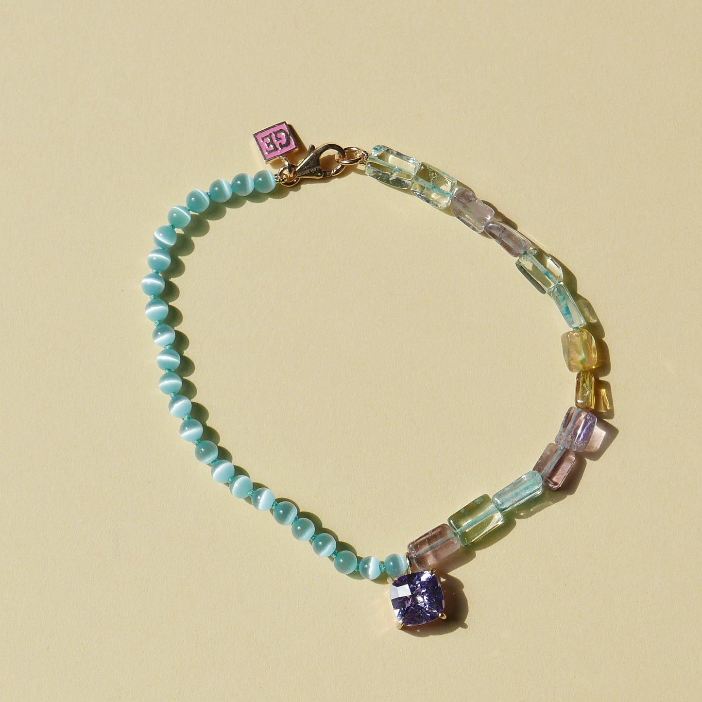 Blue & Purple Anklet