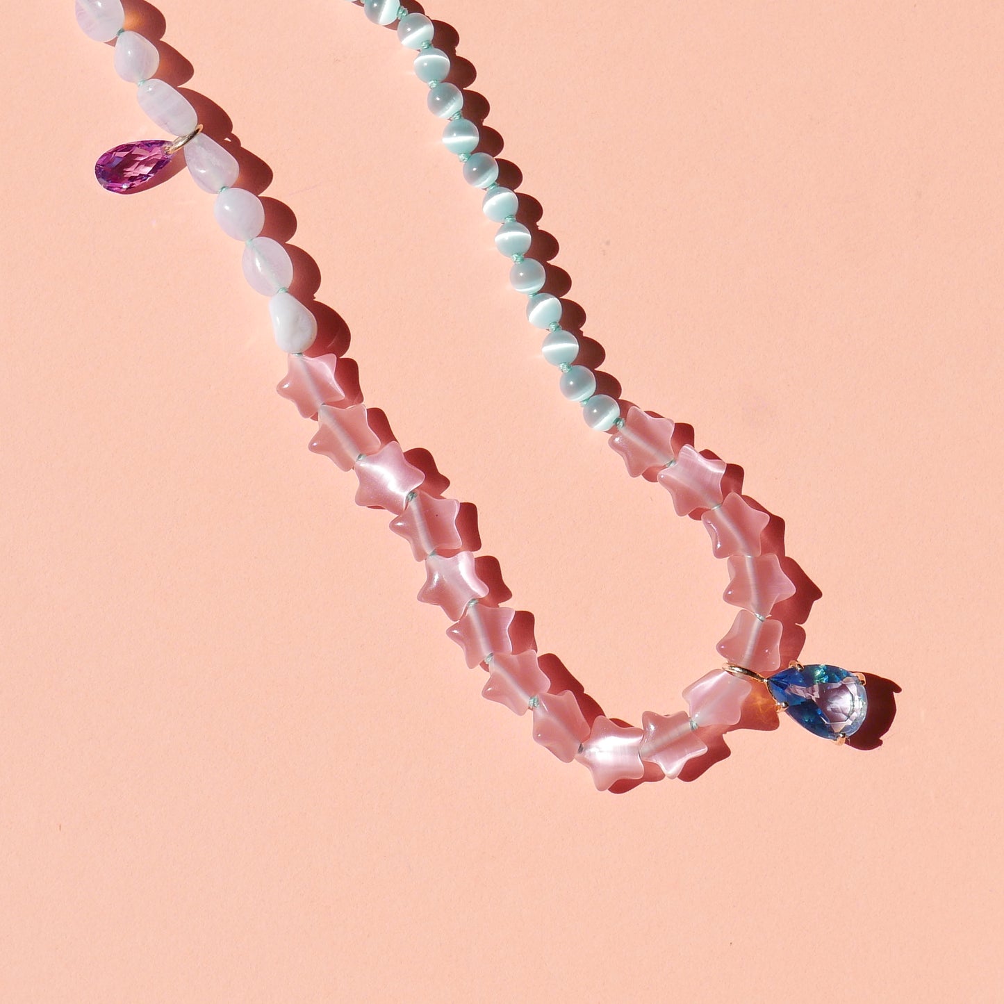 Pink & Blue Phone Chain 2