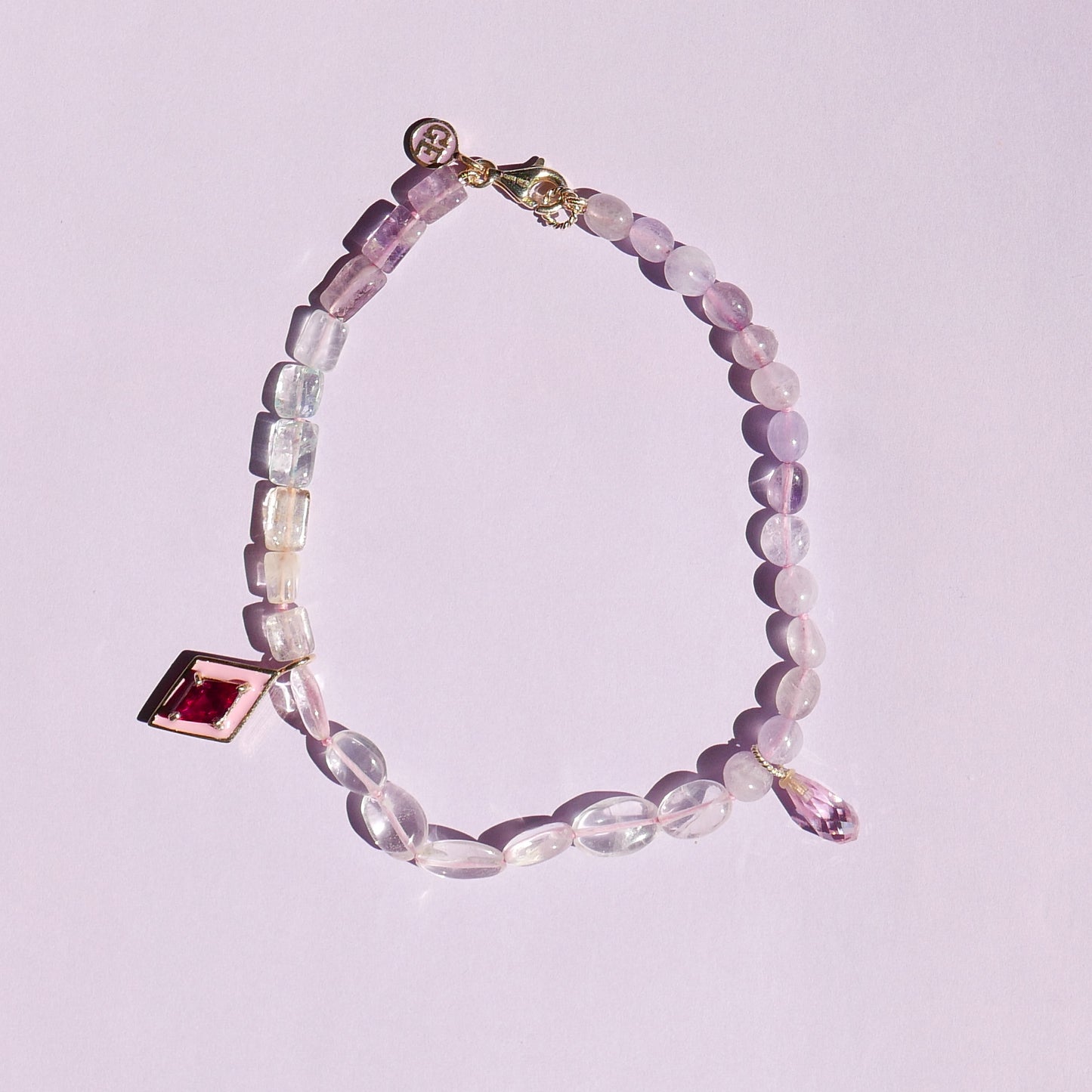 Purple Enamel Anklet