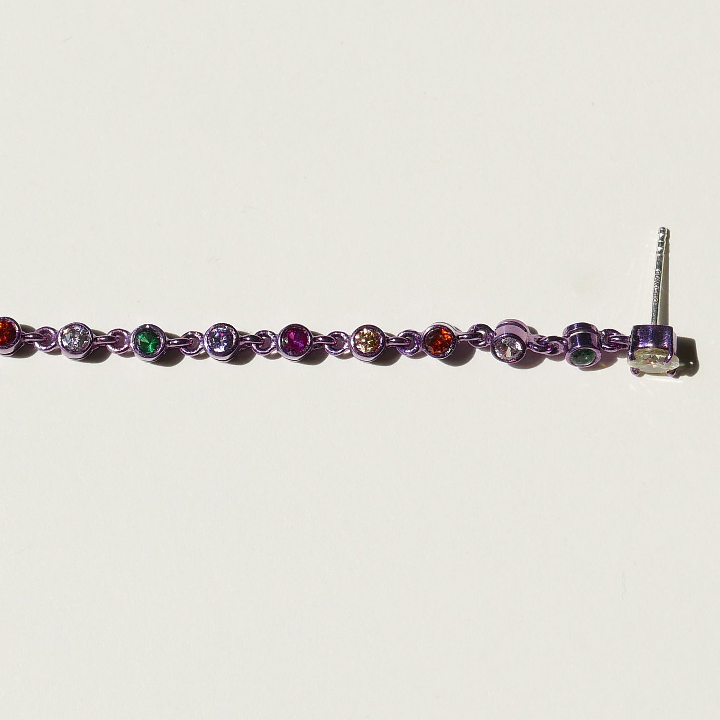 Purple Electric Sling with Multicolor CZ (L)