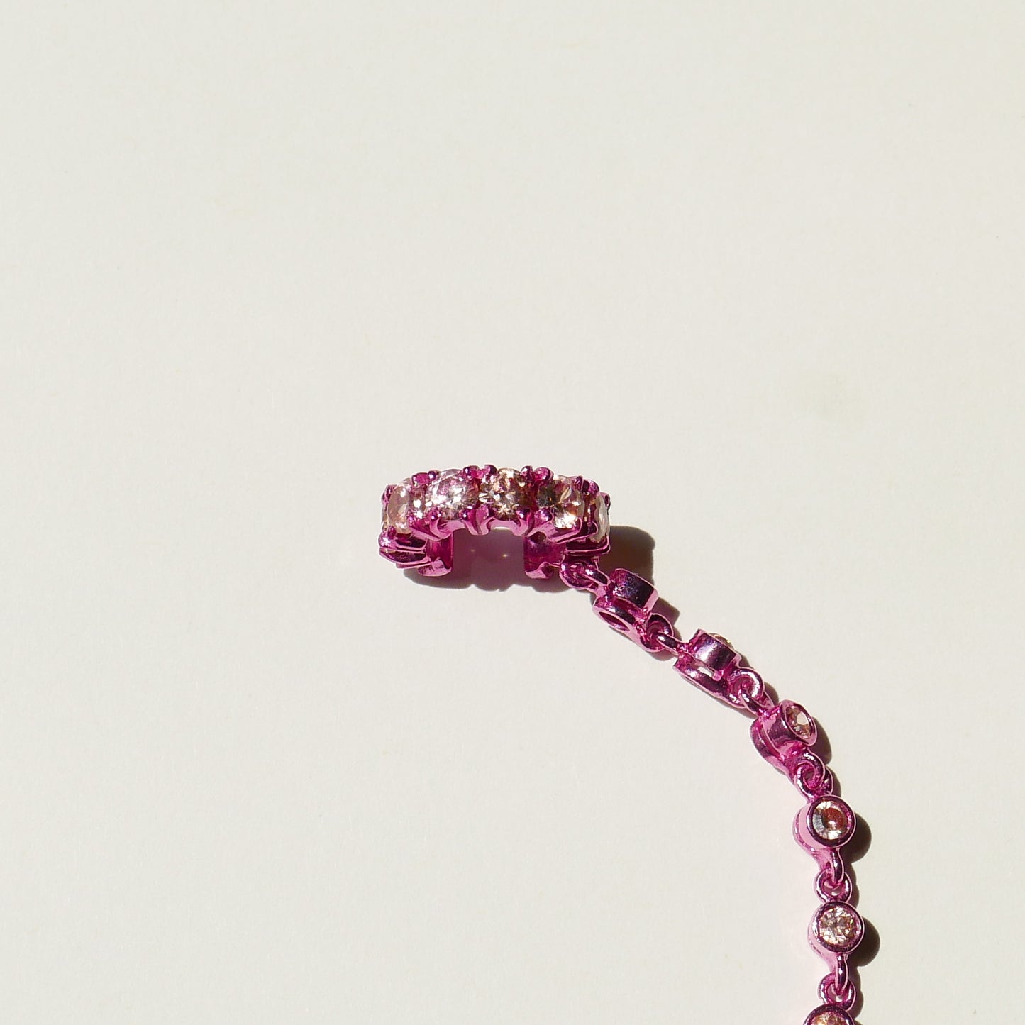 Pink Electric Sling with Champagne CZ (L)